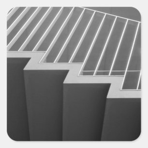 Asien, Japan, Tokio. Treppe am Tokyo 2 Quadratischer Aufkleber