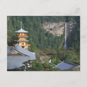 Asien, Japan, Wakayama, Katsuura, Kumano Nachi Postkarte