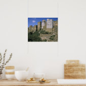 Asien, Jemen, Al Hajjara. Gebäude und nur Poster (Küche)