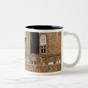 Asien, Jemen, Sana'a. Detail jemenitischer Archite Zweifarbige Tasse
