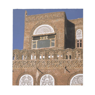 Asien, Jemen, Sanaa. Details zur jemenitischen Arc Notizblock