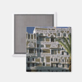Asien, Jemen, Sanaa. Haus Jemen. Magnet (Vorderseite/Rückseite)