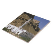 Asien, Jemen, Tarim. Weiße Moschee. Fliese (Seite)