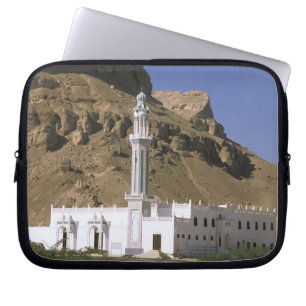 Asien, Jemen, Tarim. Weiße Moschee. Laptopschutzhülle
