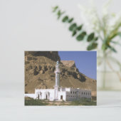 Asien, Jemen, Tarim. Weiße Moschee. Postkarte (Stehend Vorderseite)