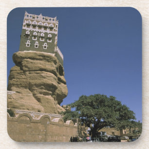 Asien, Jemen, Wadi Dhar. Felsenpalast oder Dar Al Untersetzer