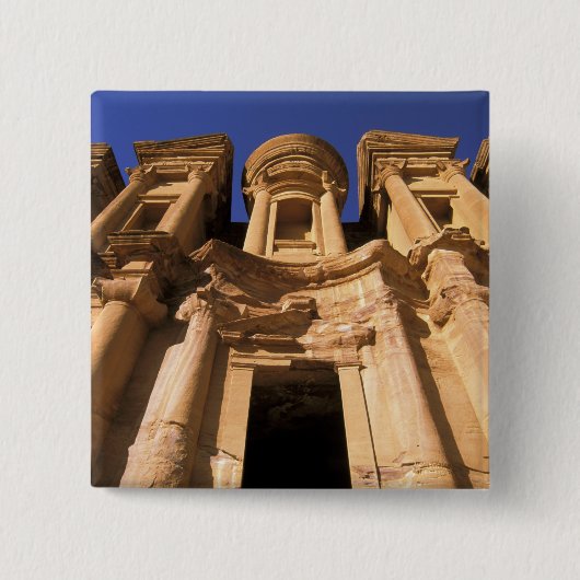 Asien, Jordanien, Petra. El Deir, Das Kloster. Button (Vorderseite)