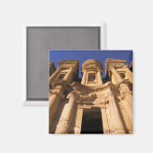 Asien, Jordanien, Petra. El Deir, das Kloster. Magnet (Vorderseite/Rückseite)