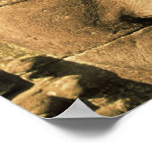 Asien, Kambodscha, Siem Reap. Angkor Thom, Kopf 2 Poster (Ecke)