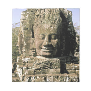 Asien, Kambodscha, Siem Reap. Angkor Thom, Köpfe Notizblock