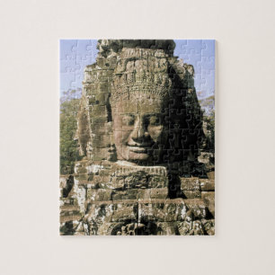 Asien, Kambodscha, Siem Reap. Angkor Thom, Köpfe Puzzle