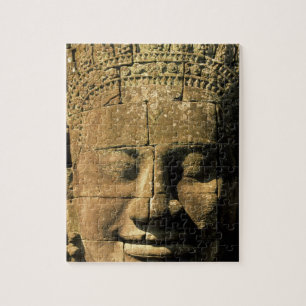 Asien, Kambodscha, Siem Reap. Angkor Thom, Köpfe v Puzzle