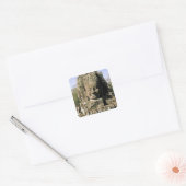 Asien, Kambodscha, Siem Reap. Angkor Thom, Leiter Quadratischer Aufkleber (Umschlag)
