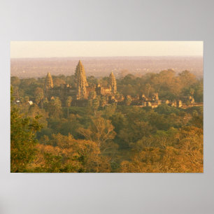 Asien, Kambodscha, Siem Reap. Angkor Wat. Poster