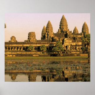 Asien, Kambodscha, Siem Reap. Angkor Wat. Poster