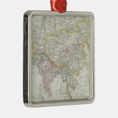 Asien-Karte Silbernes Ornament (Rechts)
