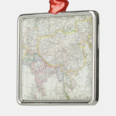 Asien-Karte Silbernes Ornament (Links)