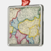 Asien-Karte Silbernes Ornament (Links)