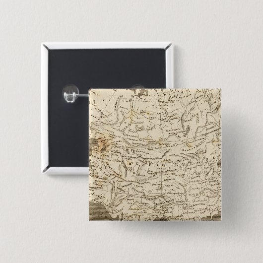 Asien-Karte von Arrowsmith Button (Vorne & Hinten)