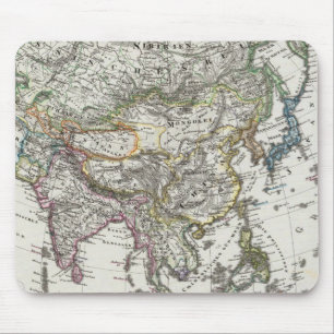 Asien-Karte von Stieler Mousepad