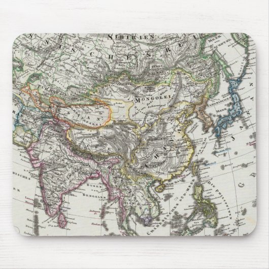Asien-Karte von Stieler Mousepad (Vorne)