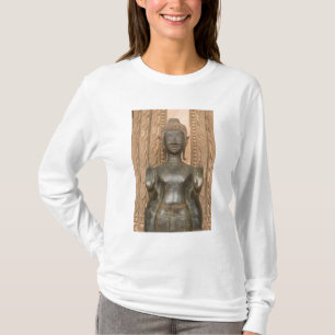 Asien, Laos, Vientiane, Bronzebuddha in Hawn T-Shirt
