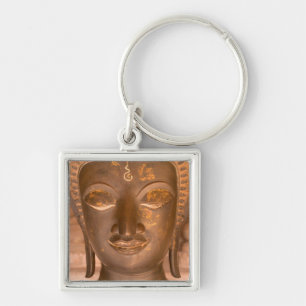 Asien, Laos, Vientiane, Bronzeskulptur im Wat Schlüsselanhänger