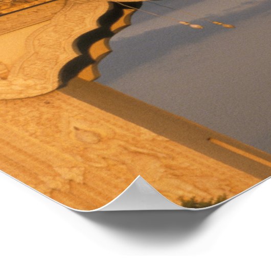 Asien, Laos, Vientiane Der Luang-Tempel. Poster (Ecke)