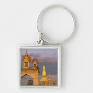 Asien, Laos, Vientiane. That Luang Tempel. Schlüsselanhänger