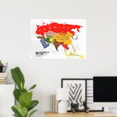 Asien laut USA Poster (Heimbüro)
