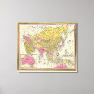 Asien Leinwanddruck