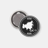 Asien Magnet (Vorderseite/Rückseite)