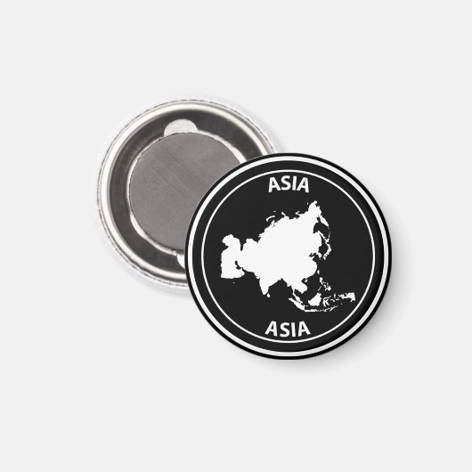 Asien Magnet (Vorderseite/Rückseite)