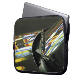 Asien, Malaysia, Melaka. Neonreflektionen im Auto Laptopschutzhülle (Vorderseite Links)