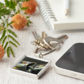 Asien, Malaysia, Melaka. Neonreflektionen im Auto Schlüsselanhänger (Seite)