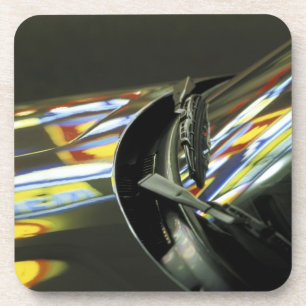 Asien, Malaysia, Melaka. Neonreflexionen im Auto Getränkeuntersetzer