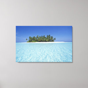 ASIEN, Malediven, Ari-Atoll, unbewohnt Leinwanddruck