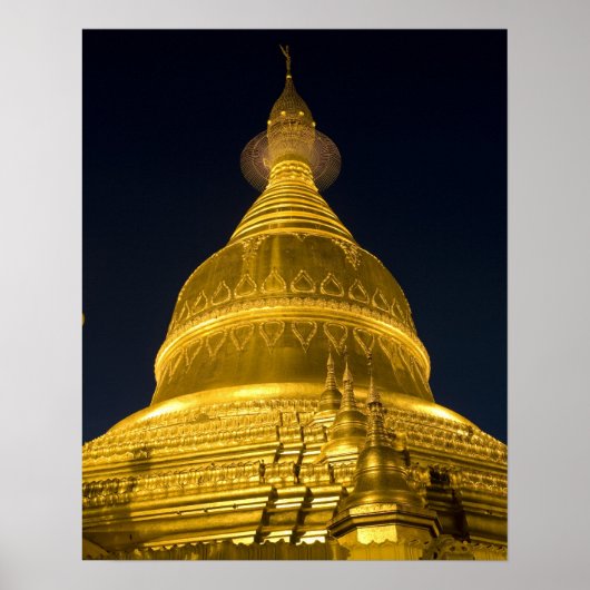Asien, Mayanmar, Rangun (Yangon), buddhistischer T Poster (Vorne)