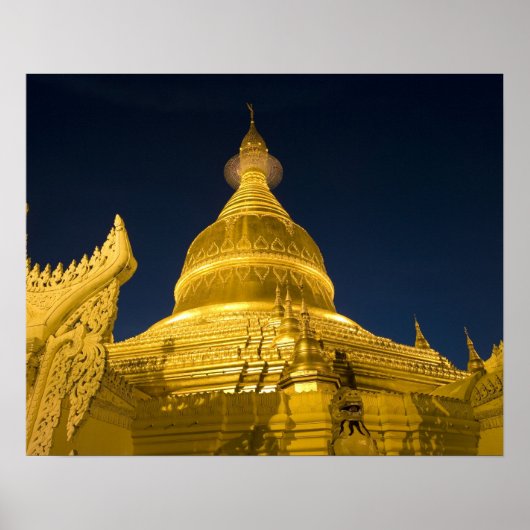 Asien, Maynmar, Yangon, buddhistischer Tempel in Y Poster (Vorne)