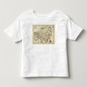 Asien mit den Grenzen umrissen Kleinkind T-shirt