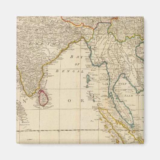 Asien-Mitte Magnet (Vorne)