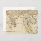 Asien-Mitte Postkarte (Vorne/Hinten)