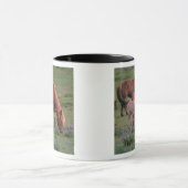 Asien, Mongolei, Wüste Gobi. Wilde Pferde Tasse (Zentrum)