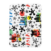 Asien | Muster der Symbole Magnet (Vertikal)