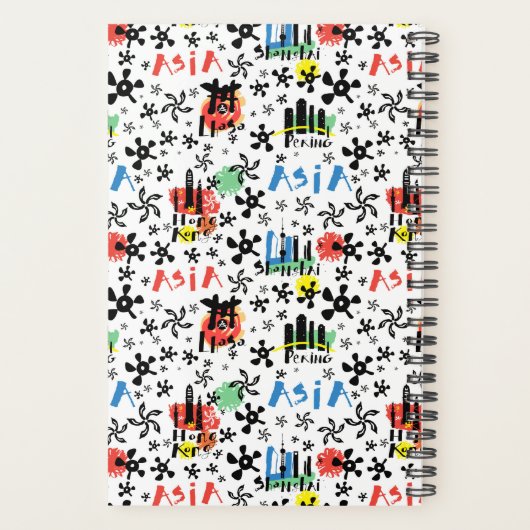 Asien | Muster der Symbole Planer (Rückseite)