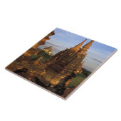 Asien, Myanmar, Bagan. Antike Tempel und Fliese (Seite)