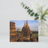 Asien, Myanmar, Bagan. Antike Tempel und Postkarte (Stehend Vorderseite)