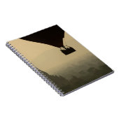 Asien, Myanmar, Bagan, Ballon über Tempel Notizblock (Rechte Seite)