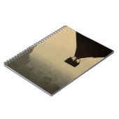 Asien, Myanmar, Bagan, Ballon über Tempel Notizblock (Linke Seite)