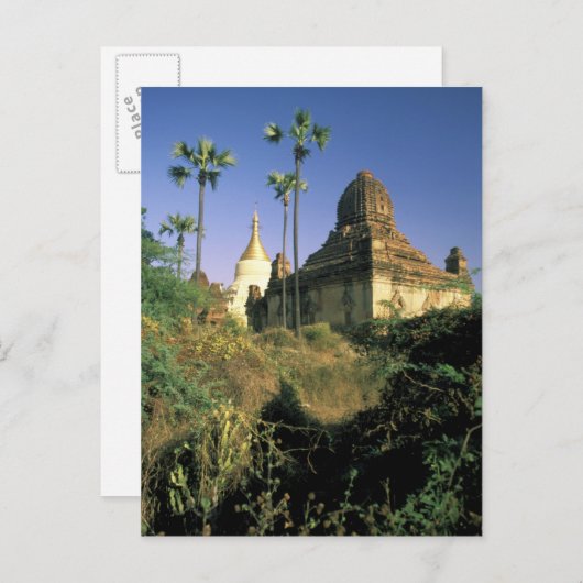 Asien, Myanmar, Bagan. Kubyauk-Gyi Tempel. Postkarte (Vorne/Hinten)